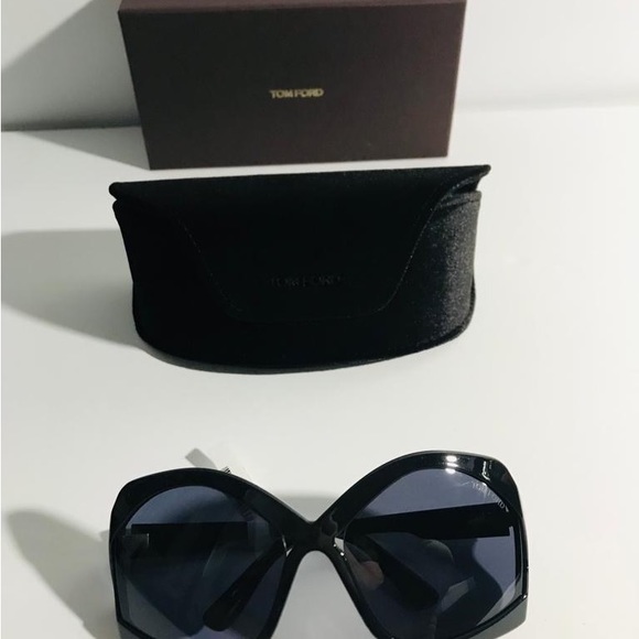 - Authentic 💯-New🔥🔥 TOM FORD CHEYENNE TF903 52E Oversized Sunglasses - Picture 12 of 14